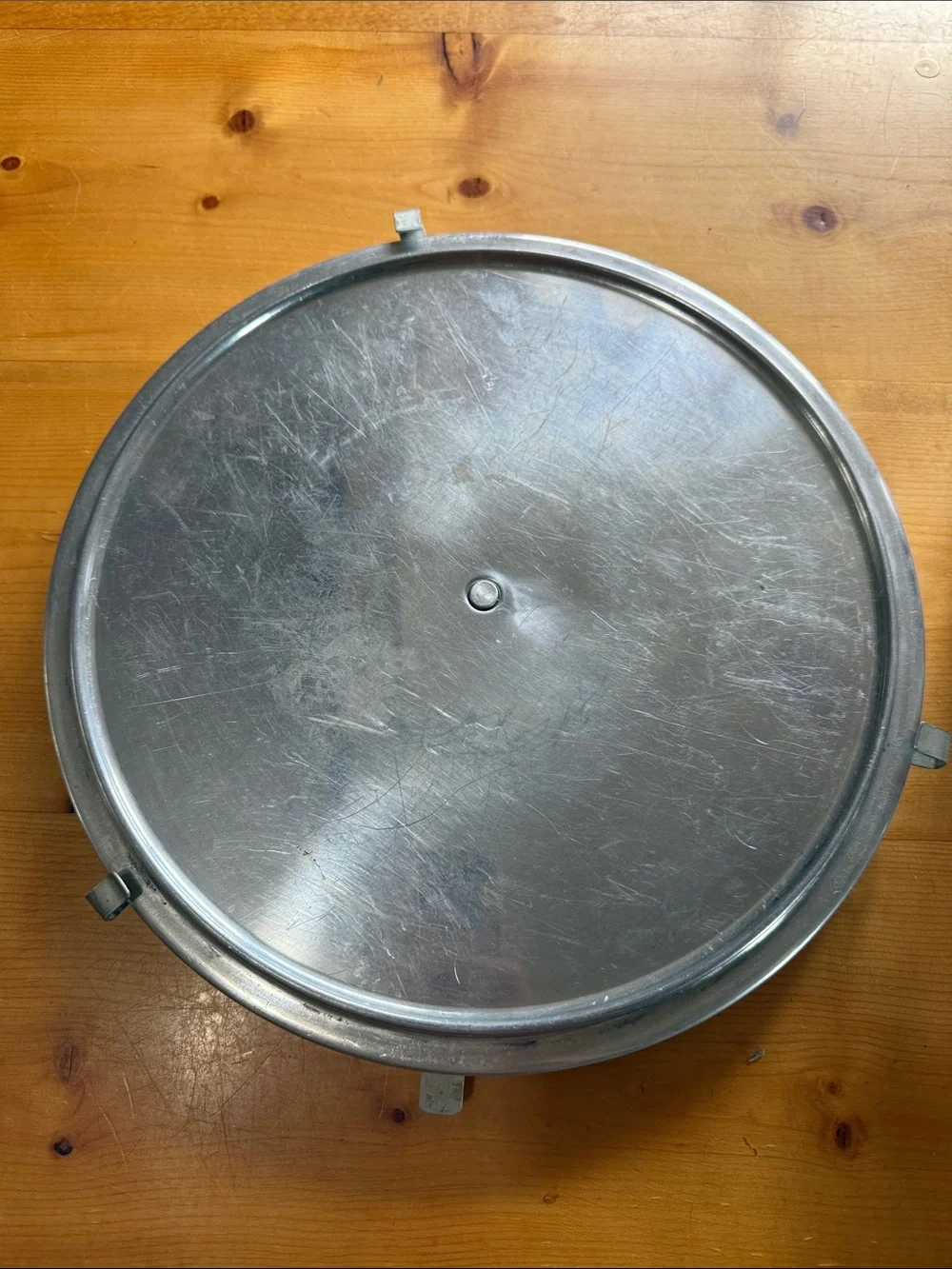 Vintage Mirro Aluminum Cake Carrier Saver Locking Lid Made In USA